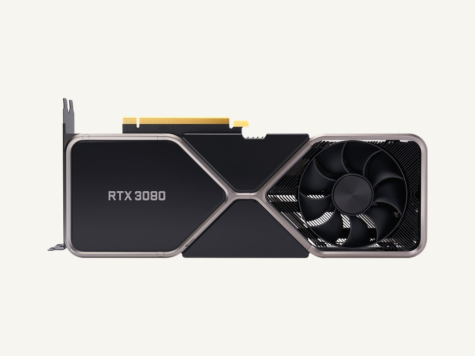 NVIDIA GeForce RTX 3080 10GB official product render